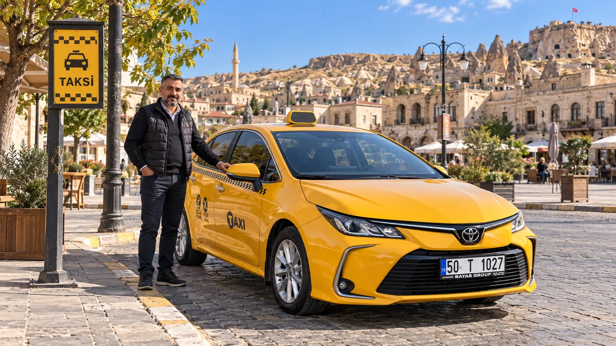 Ürgüp Taksi Durağı — Ürgüp Taxi Stand · 50 T 1027